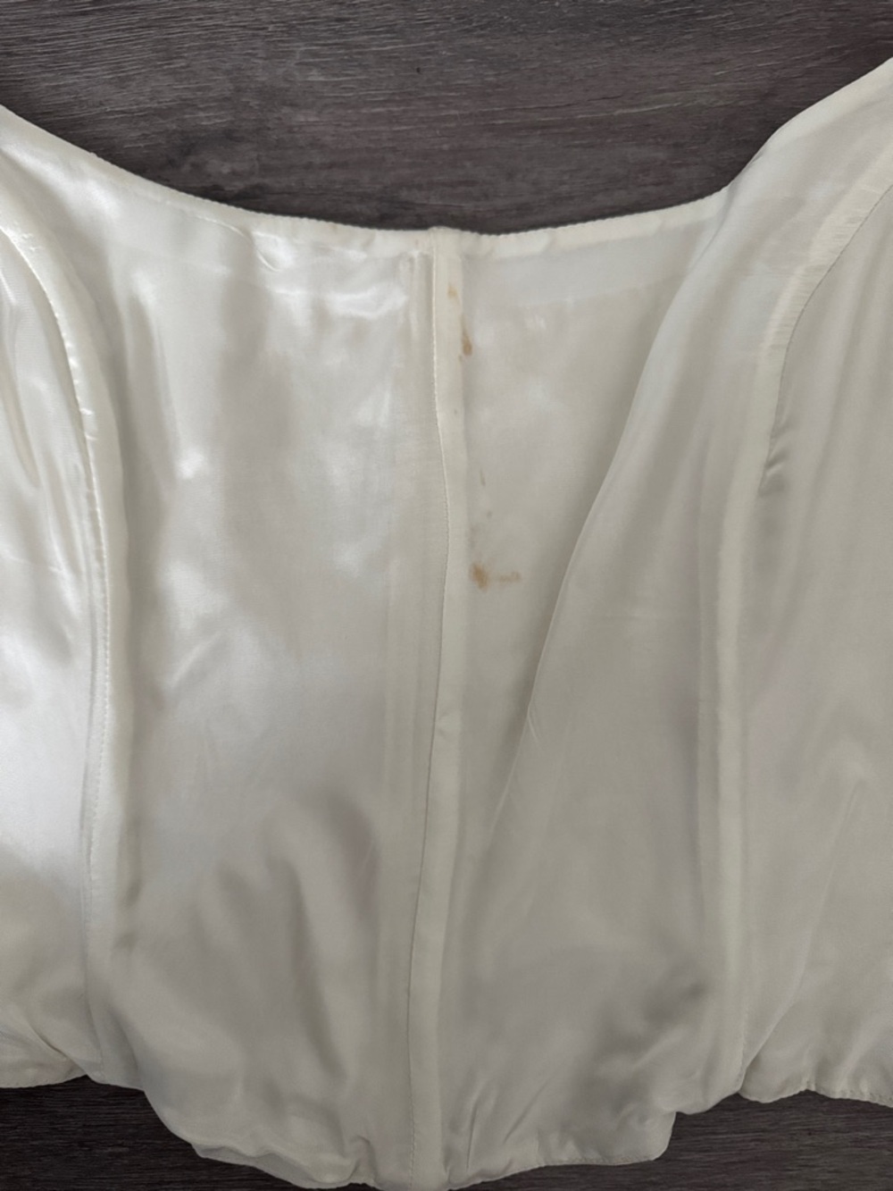 Jessica McClintock Gunne Sax Metallic Champagne Gold Corset Top - Picture 5 of 9